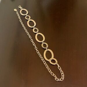 Silver chain belt